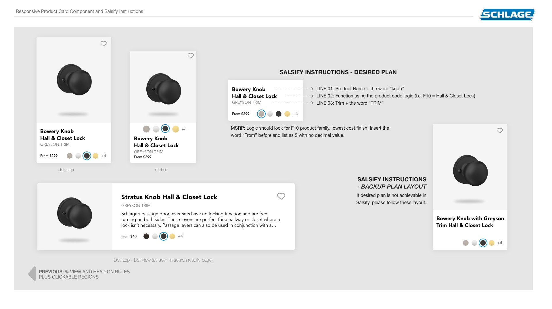 Product Card — Desktop and Mobile