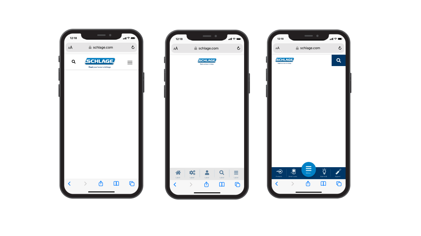 Mobile Navigation Approaches