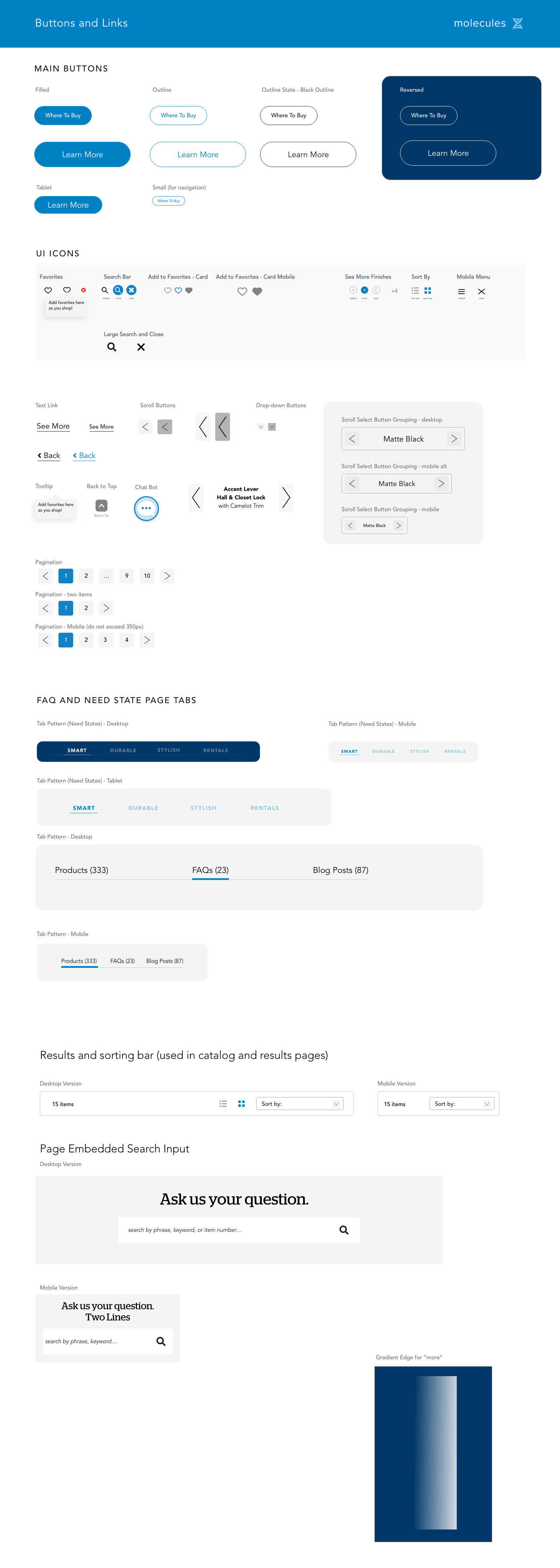 Buttons, Tabs, and UI Patterns