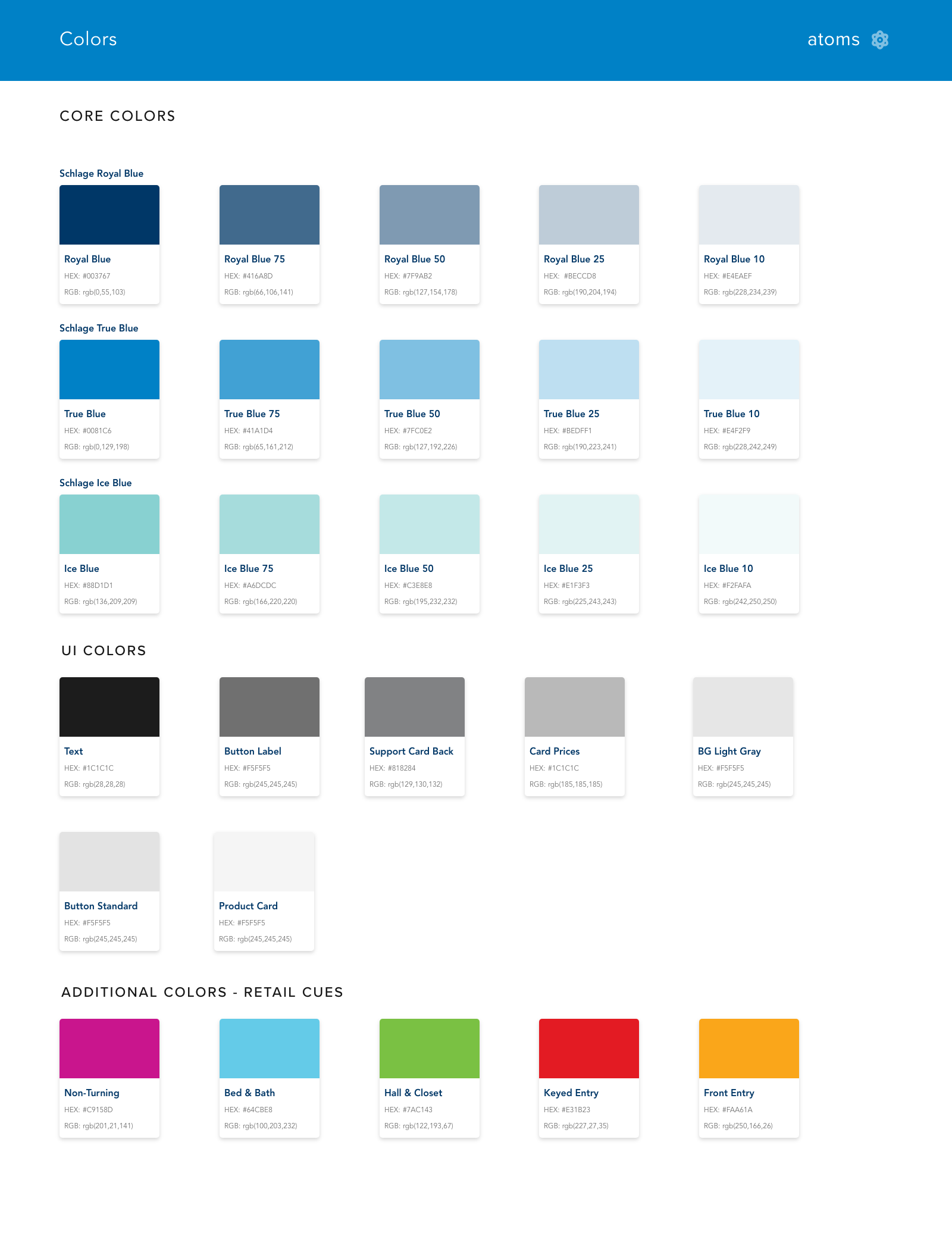 Schlage Color System