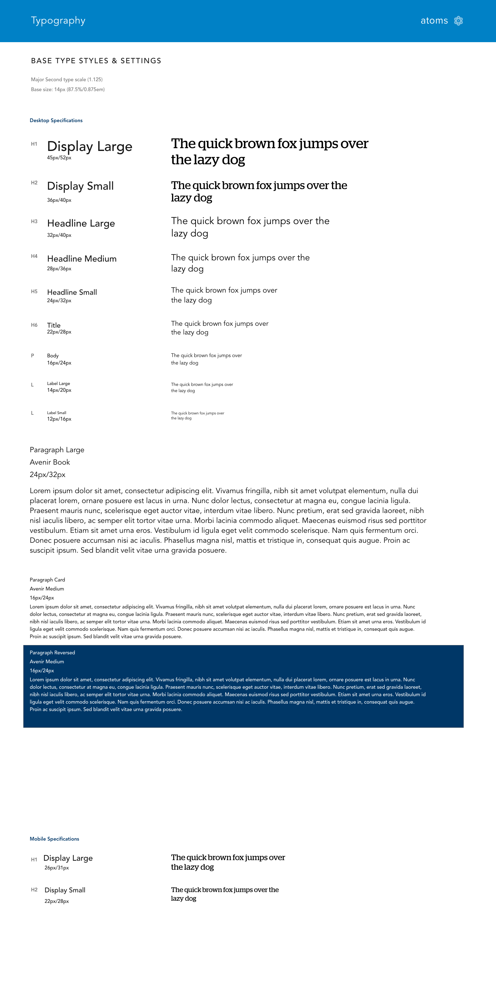 Schlage Typography System