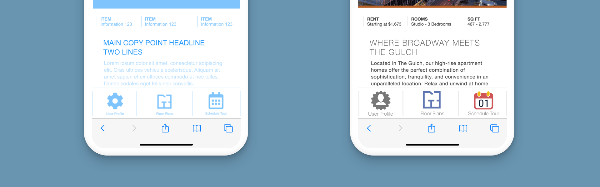 PERQ mobile consumer experience on iPhone